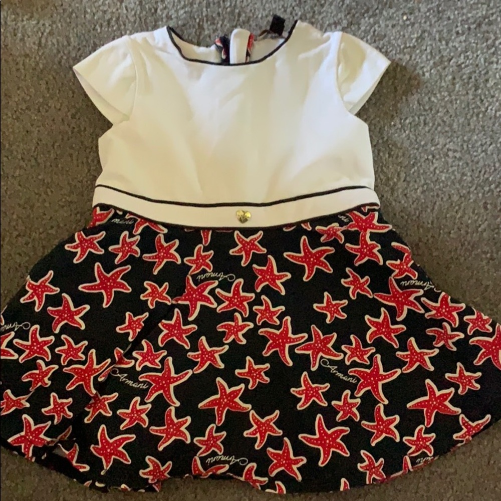 Armani Junior Seastar Dress 12 Months